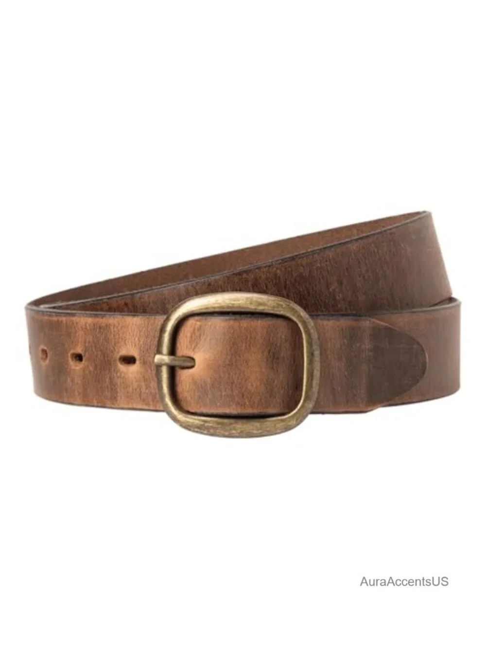 Women's Genuine Full Grain Leather Belt 1.25in Handcrafted in USA